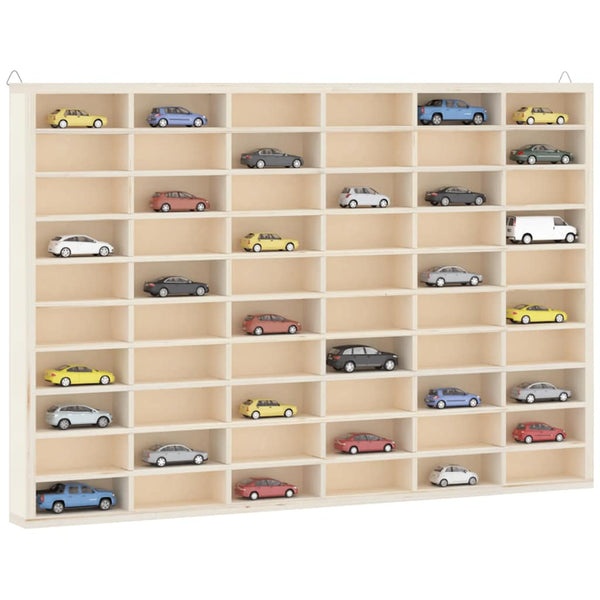 Houten Verzamelaarsvitrine Met 60 Vakken 60X4,5X40,5Cm