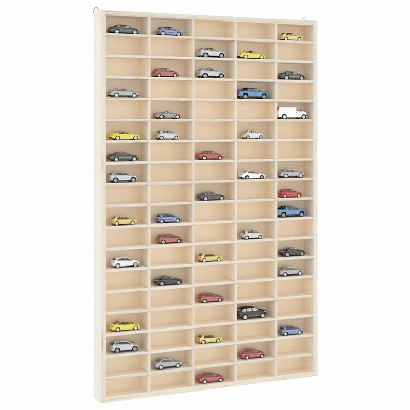 Houten Verzamelaarsvitrine Met 56 Vakken 40X4,5X60Cm
