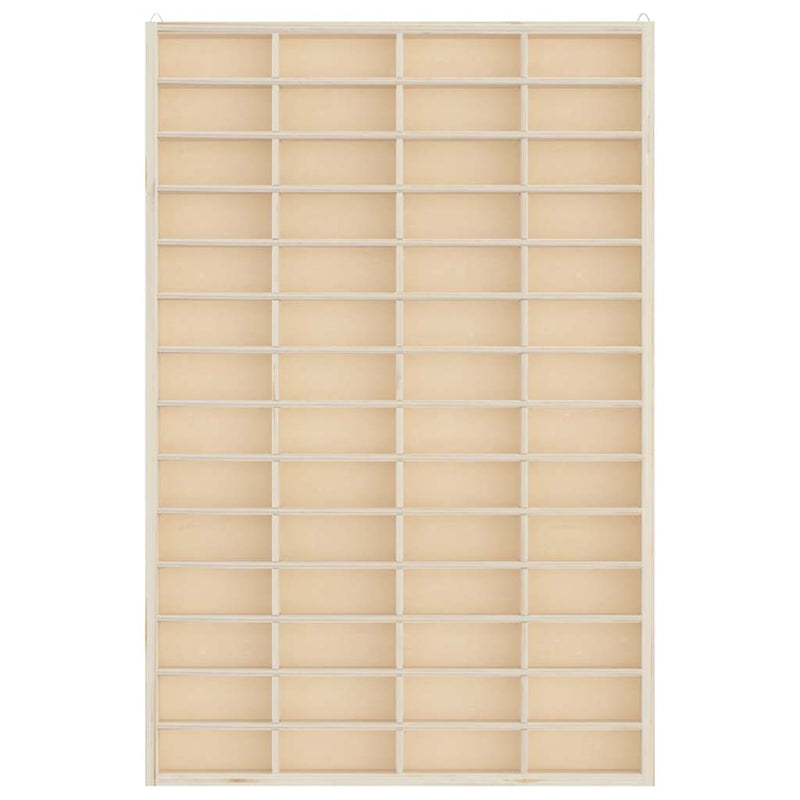 Houten Verzamelaarsvitrine Met 56 Vakken 40X4,5X60Cm