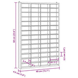 Houten Verzamelaarsvitrine Met 56 Vakken 40X4,5X60Cm
