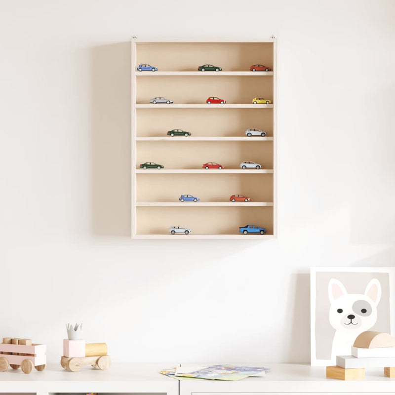 Houten Verzamelvitrine Met 6 Planken 40X8,5X55 Cm