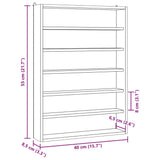 Houten Verzamelvitrine Met 6 Planken 40X8,5X55 Cm