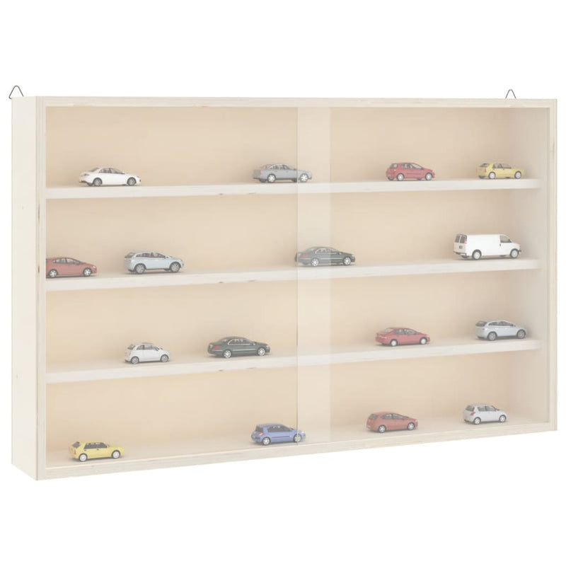 Houten Verzamelvitrine Met Deuren 100X8,5X37 Cm