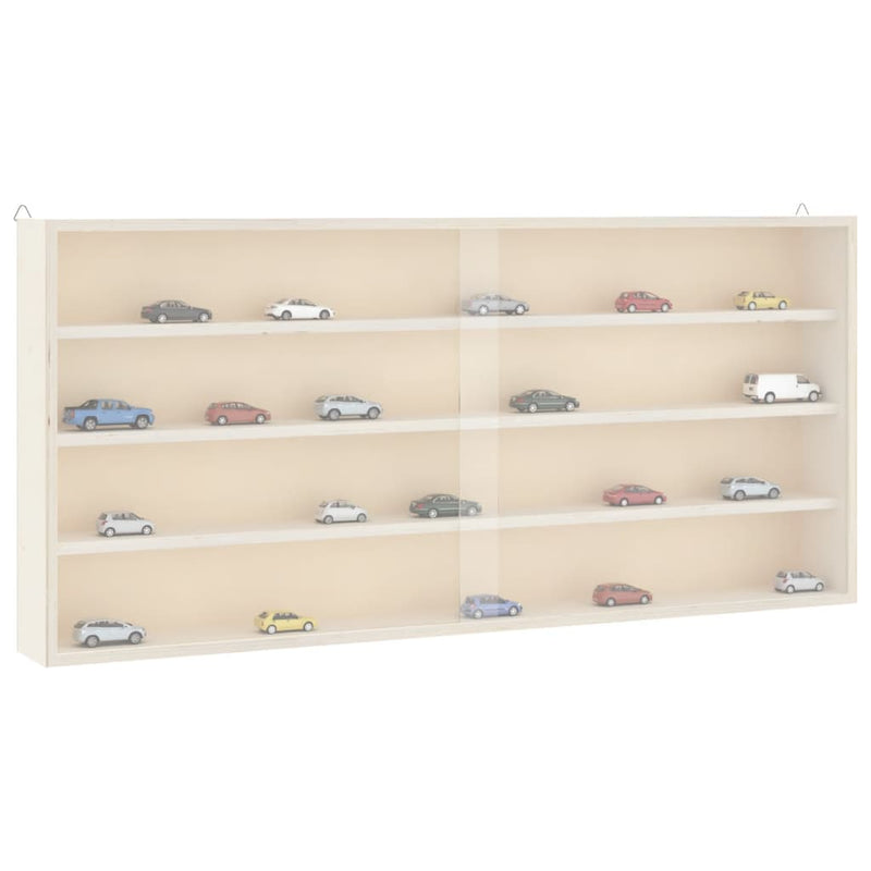 Houten Verzamelvitrine Met Deuren 100X8,5X37 Cm