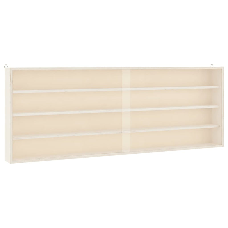 Houten Verzamelvitrine Met Deuren 100X8,5X37 Cm