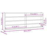 Houten Verzamelvitrine Met Deuren 100X8,5X37 Cm