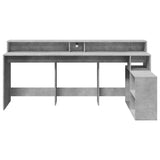 Bureau Met Led-Verlichting 200X104X91 Cm Hout