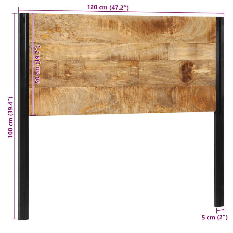 Hoofdeinde Massief Hout Mango En Ijzer