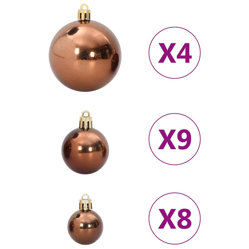 Kerstballen 98 St Ø3/4/6 Cm