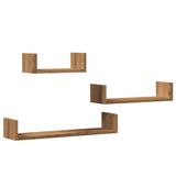 Wandschappen Bewerkt Hout Artisanaal Eiken Artisanaal Eikenkleurig
