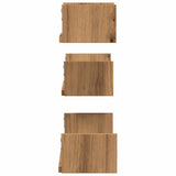 Wandschappen Bewerkt Hout Artisanaal Eiken Artisanaal Eikenkleurig