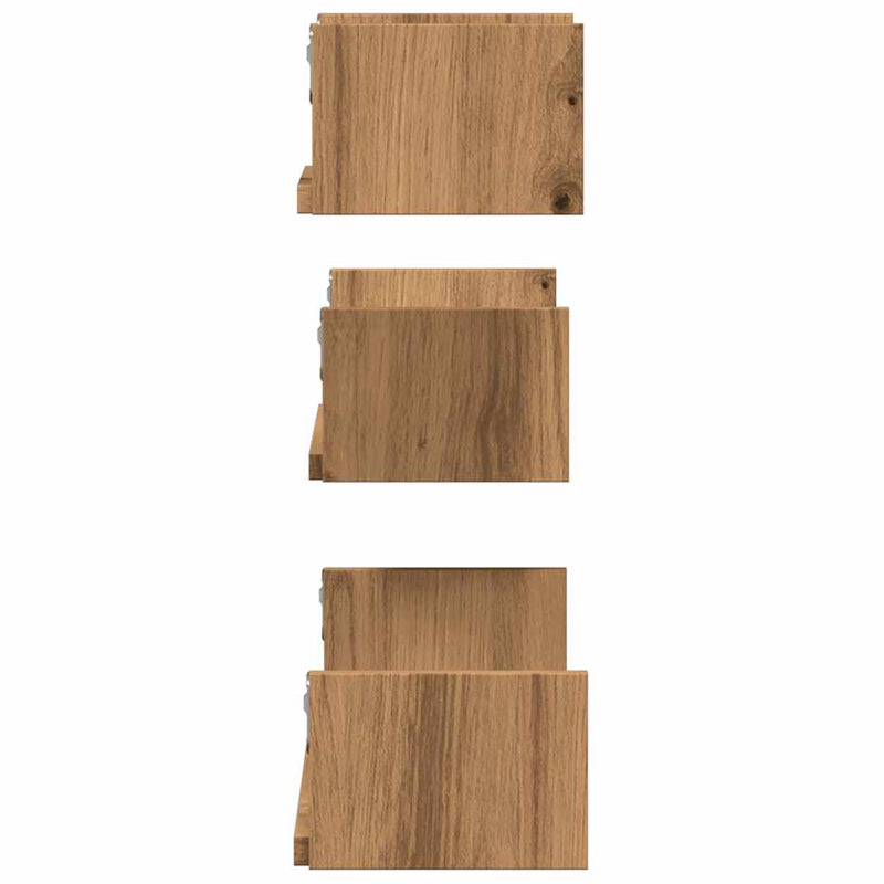 Wandschappen Bewerkt Hout Artisanaal Eiken Artisanaal Eikenkleurig
