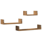Wandschappen Bewerkt Hout Artisanaal Eiken Artisanaal Eikenkleurig