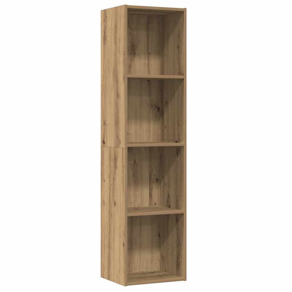 Boekenkast/Tv-Meubel 36X30X143Cm Bewerkt Hout Kleurig