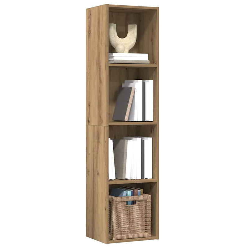 Boekenkast/Tv-Meubel 36X30X143Cm Bewerkt Hout Kleurig