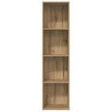 Boekenkast/Tv-Meubel 36X30X143Cm Bewerkt Hout Kleurig