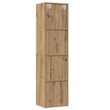 Boekenkast/Tv-Meubel 36X30X143Cm Bewerkt Hout Kleurig
