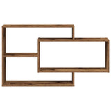 Wandschap 104X20X58,5 Cm Bewerkt Hout Kleurig