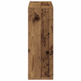 Wandschap 104X20X58,5 Cm Bewerkt Hout Kleurig