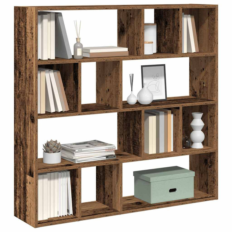Boekenkast/Kamerscherm 105X24X102 Cm Artisanaal Eikenkleur