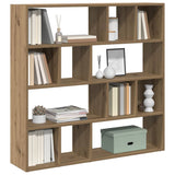 Boekenkast/Kamerscherm 105X24X102 Cm Artisanaal Eikenkleur