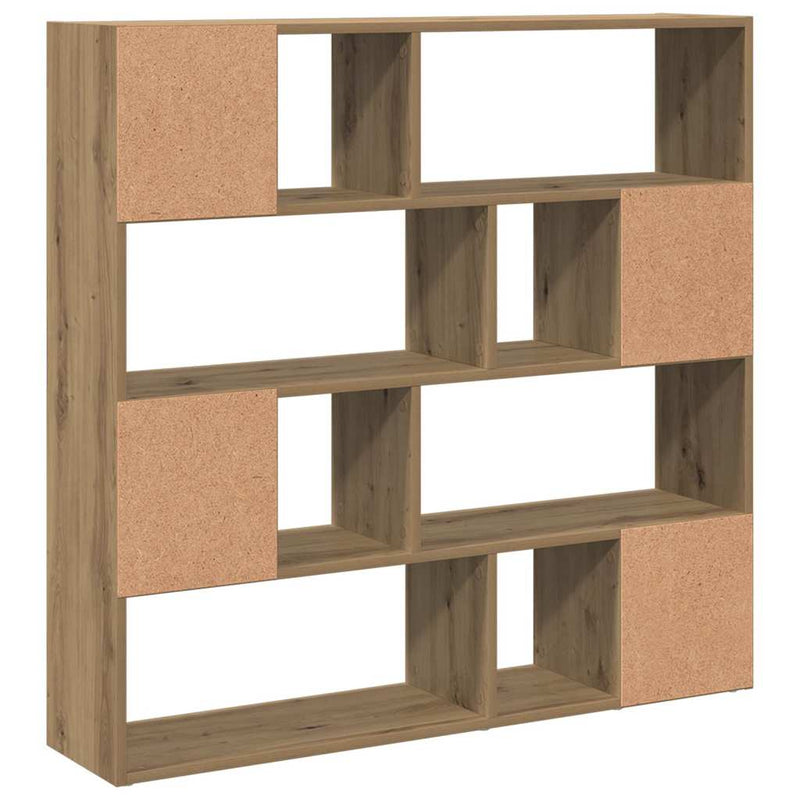 Boekenkast/Kamerscherm 105X24X102 Cm Artisanaal Eikenkleur