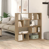 Boekenkast/Kamerscherm 105X24X102 Cm Artisanaal Eikenkleur