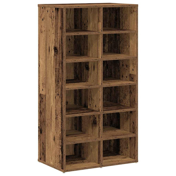 Schoenenrek 54X34X100,5 Cm Bewerkt Hout Kleurig