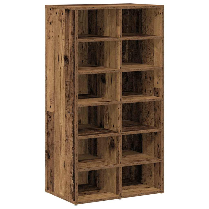 Schoenenrek 54X34X100,5 Cm Bewerkt Hout Kleurig