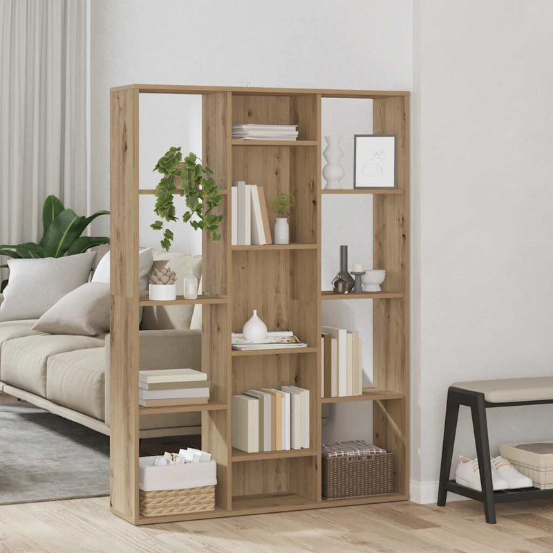 Kamerscherm/Boekenkast 100X24X140 Cm Bewerkt Hout