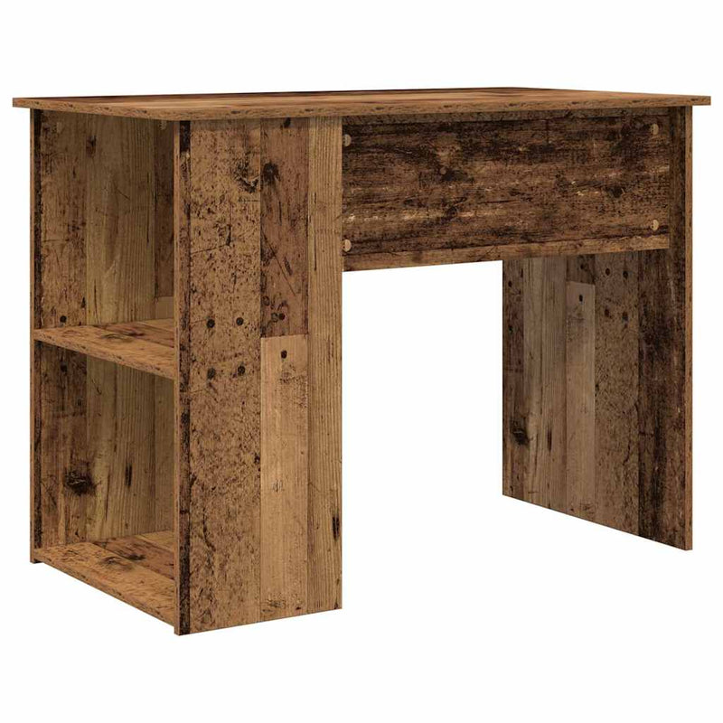 Bureau 100X55X75 Cm Bewerkt Hout Kleurig