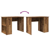 Bureau 100X55X75 Cm Bewerkt Hout Kleurig