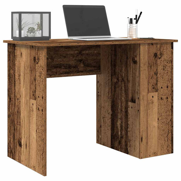 Bureau 100X55X75 Cm Bewerkt Hout Kleurig