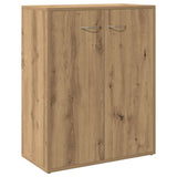 Dressoir 60X30X75 Cm Bewerkt Hout Artisanaal Eikenkleur