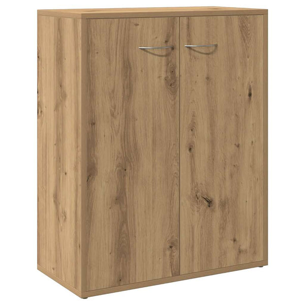 Dressoir 60X30X75 Cm Bewerkt Hout Artisanaal Eikenkleur