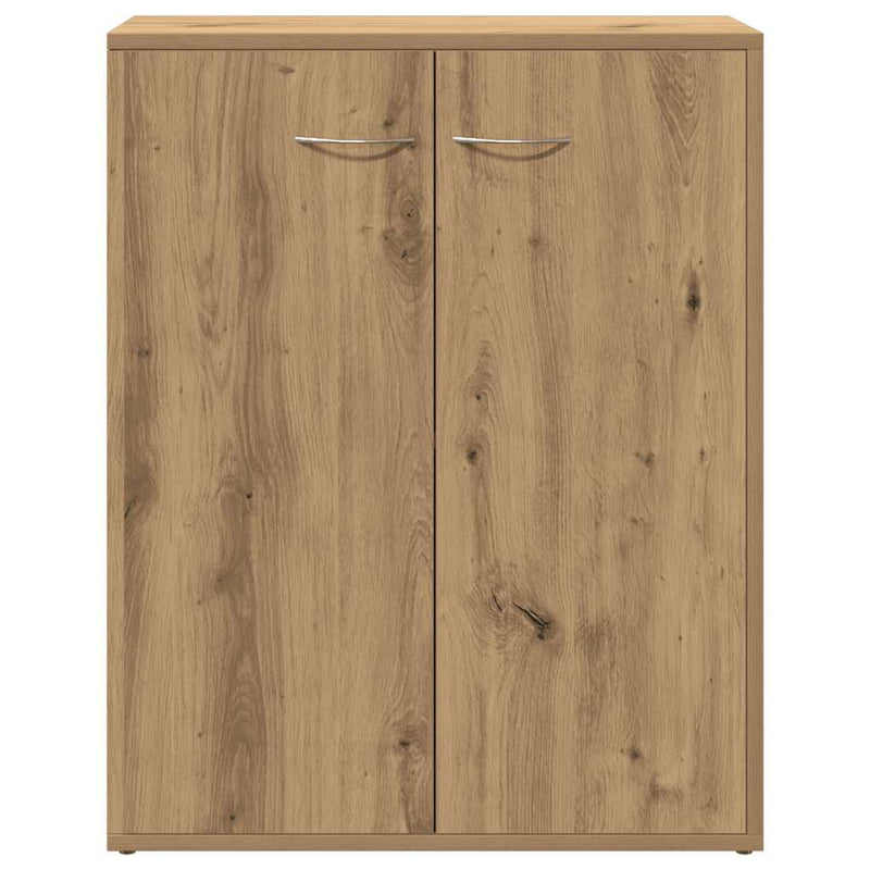 Dressoir 60X30X75 Cm Bewerkt Hout Artisanaal Eikenkleur