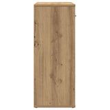 Dressoir 60X30X75 Cm Bewerkt Hout Artisanaal Eikenkleur