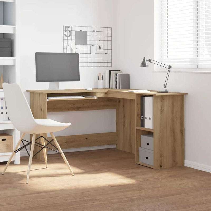Hoekbureau 120 X 140 X 75 Cm Bewerkt Hout