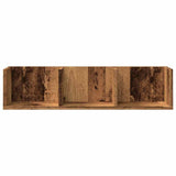 Cd-Wandschap 75X18X18 Cm Bewerkt Hout Kleurig