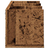 Cd-Wandschap 75X18X18 Cm Bewerkt Hout Kleurig