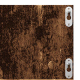 Cd-Wandschap 75X18X18 Cm Bewerkt Hout Kleurig