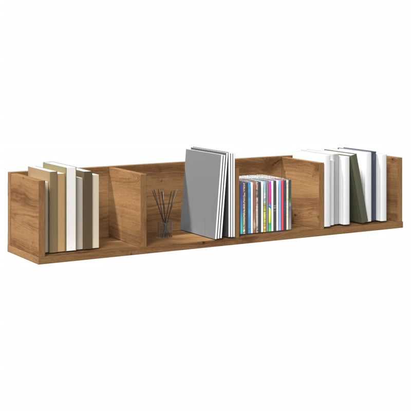 Wandplank Met Plank 100 X 18 X 18 Cm Bewerkt Hout