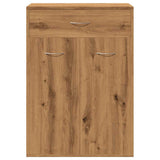 Schoenenkast 60X35X84 Cm Bewerkt Hout Artisanaal Eikenkleur