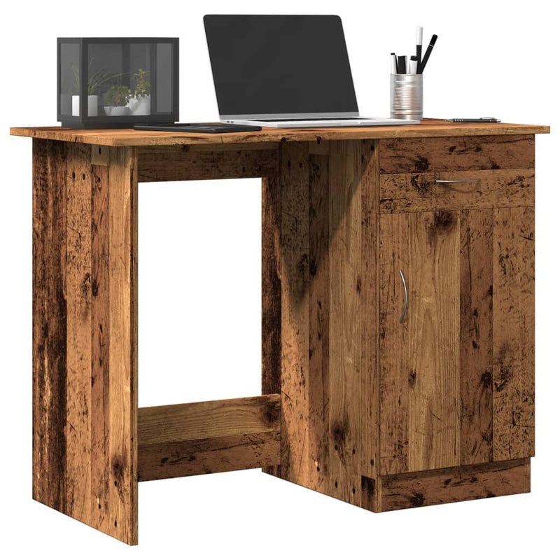 Bureau 100 X 50 X 76 Cm Bewerkt Hout