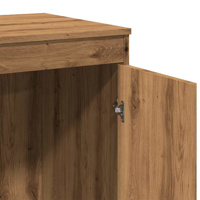 Bureau 100X50X76 Cm Bewerkt Hout Artisanaal Eikenkleur