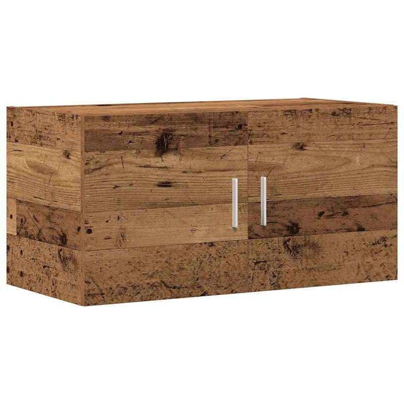 Wandkast 80X39X40 Cm Bewerkt Hout Kleurig