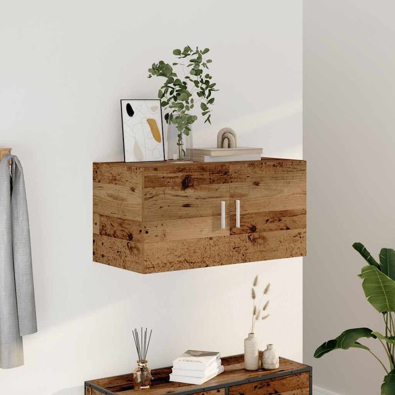 Wandkast 80X39X40 Cm Bewerkt Hout Kleurig
