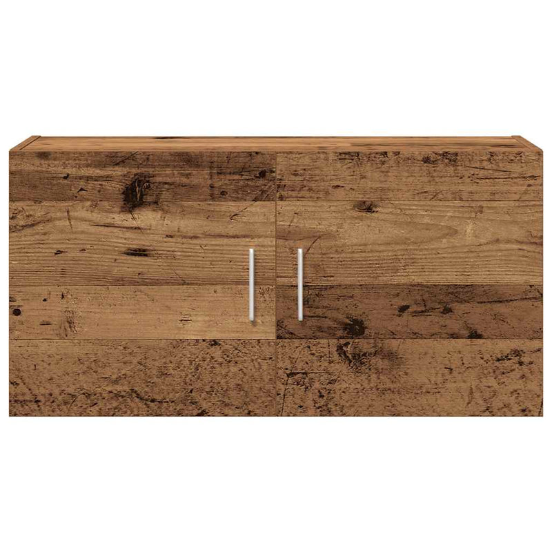 Wandkast 80X39X40 Cm Bewerkt Hout Kleurig
