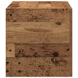Wandkast 80X39X40 Cm Bewerkt Hout Kleurig
