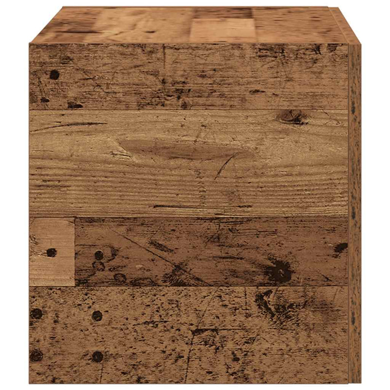Wandkast 80X39X40 Cm Bewerkt Hout Kleurig